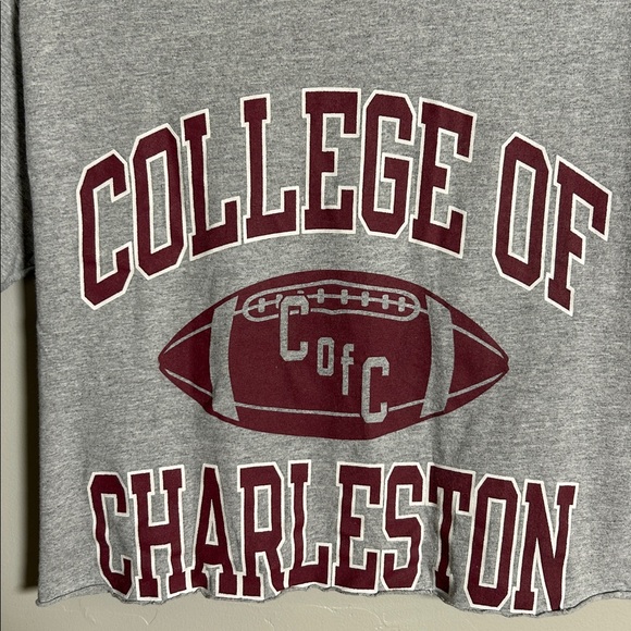 College of Charleston Cougars Women’s Champion Small Crop Top Football Shirt - Picture 2 of 9